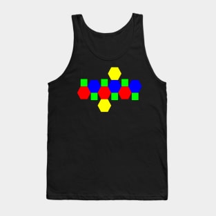 Net of a Truncated Octahedron Tank Top